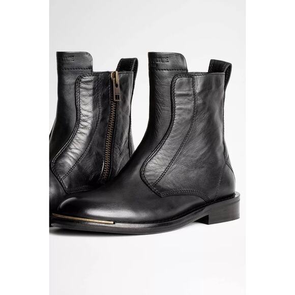 Zadig & Voltaire Women's Laureen Metal Toe Ankle Boots - Picture 1 of 11